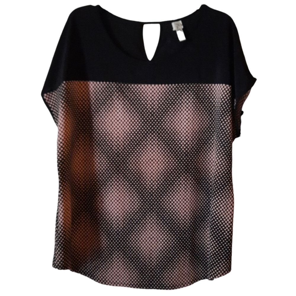 Per Seption Polka Dot Blouse Size 2X